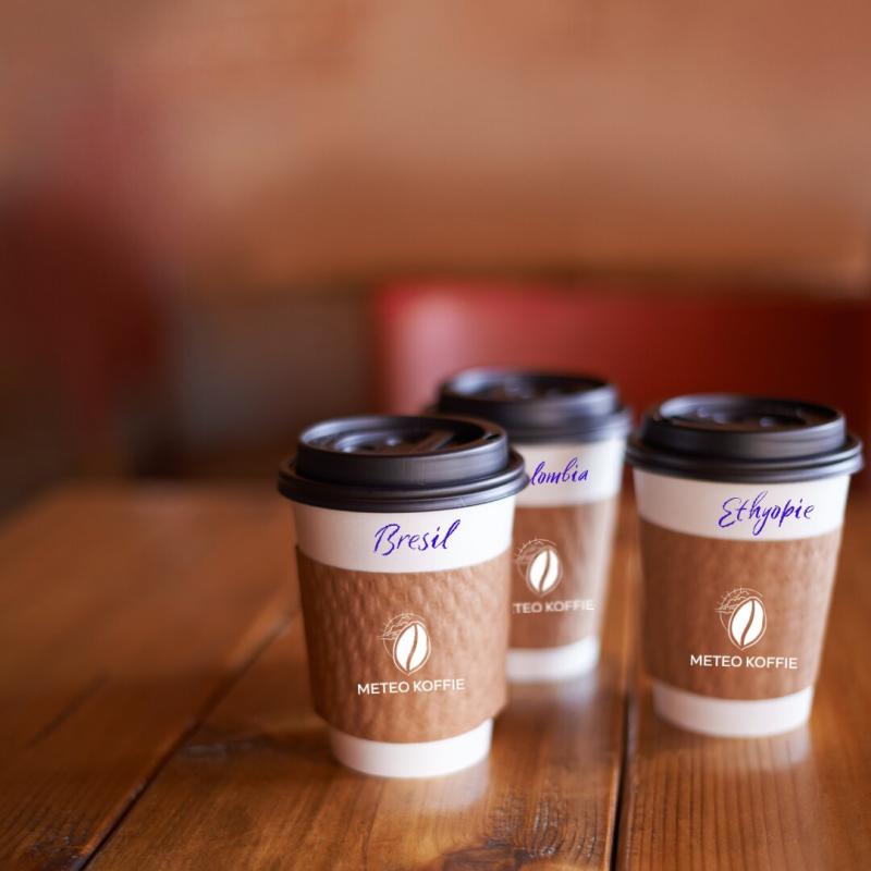 Brazil, Colombia or Ethiopia coffee: three characters, one morning
