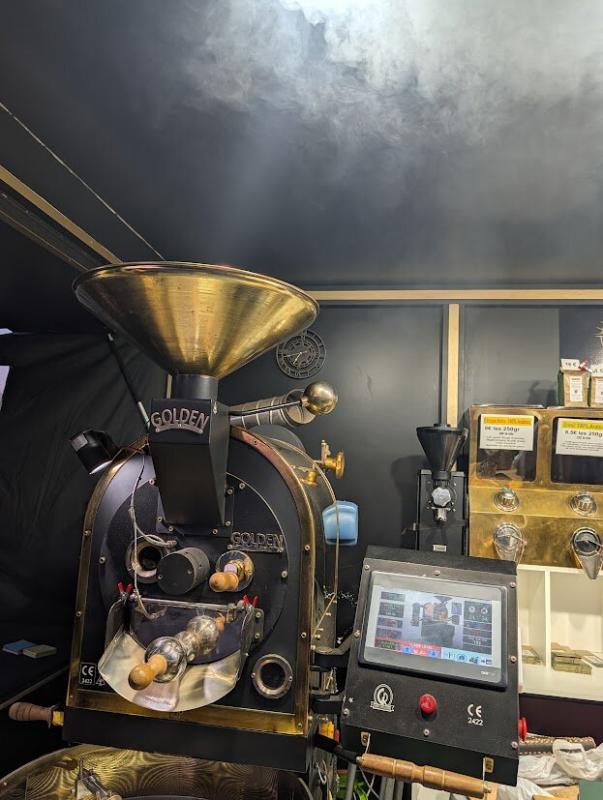 Torréfacteur au gaz par temps froid : Golden se prépare par la bonbonne